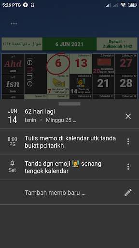 Kalendar Malaysia - Pengingat memo & cuti screenshot 3