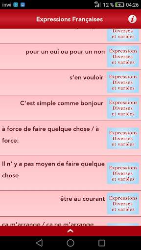Expressions Françaises screenshot 5