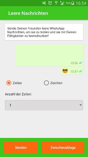 Leere Nachrichten (für WhatsApp) screenshot 2