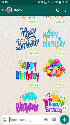Happy Birthday Stickers for WhatsApp WAStickerApps screenshot 8