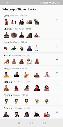 FRIENDS Serial TV Stickers app all in one screenshot 2