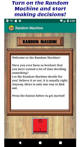 Random Machine - The app for indecisive people screenshot 1