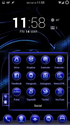 TrueBlue Apex/ADW/Nova screenshot 2