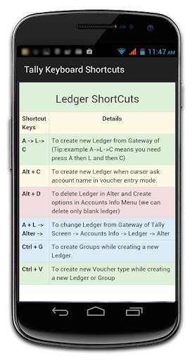 Tally Shortcut Keys screenshot 5