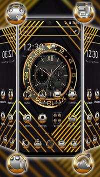 Black and Gold Watch Launcher Theme screenshot 1
