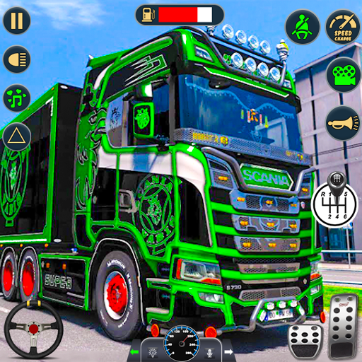 ciężarówka armii cargo sim 3d icon