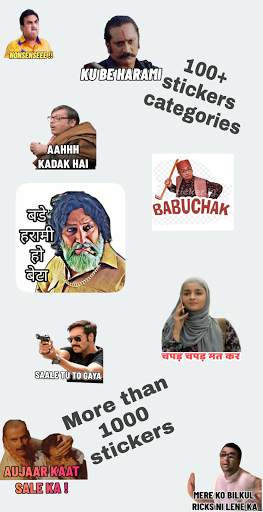 Hindi Sticker: Funny WASticker screenshot 1