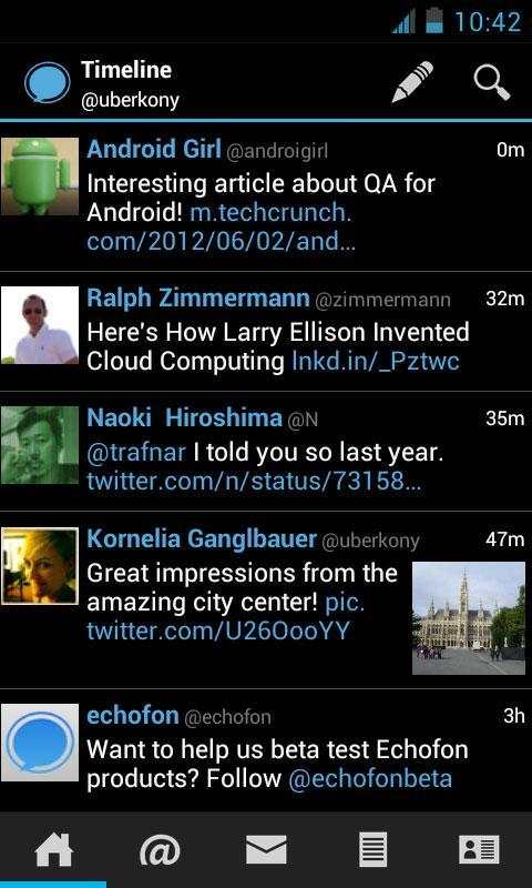 Echofon for Twitter screenshot 1