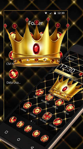 Luxury Golden King Crown Theme screenshot 4