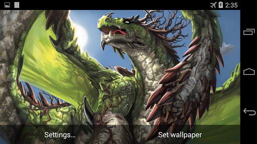 Green Dragon Live Wallpaper screenshot 4