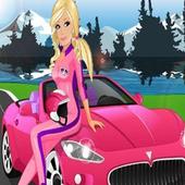 Barbe Elly Race Car Games icon