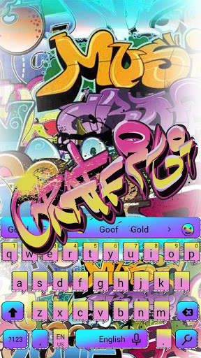 Street Graffiti theme keyboard screenshot 1