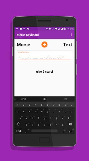 Morse Code Keyboard screenshot 6