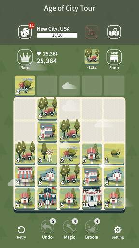 Age of City Tour : 2048 merge screenshot 5