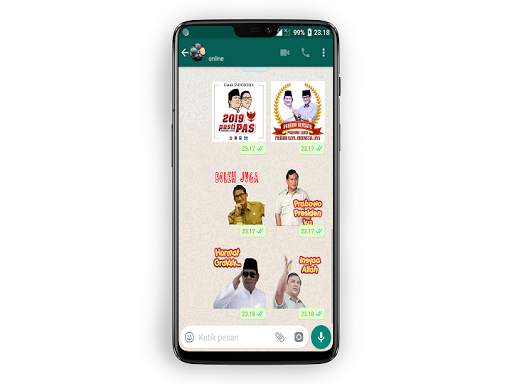 Stiker Prabowo Sandi Untuk WhatsApp - WAStickerApp screenshot 7