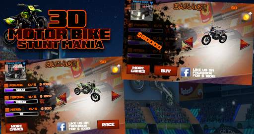 3D Motor Bike Stunt Mania screenshot 10