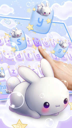 Kawai Rabbit Keyboard Theme screenshot 2