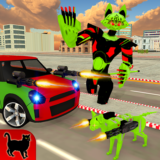 Cat Robot Car Battle:Transform icon