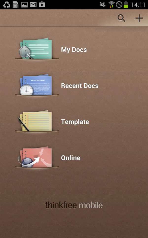ThinkFree Mobile for Zimbra screenshot 2