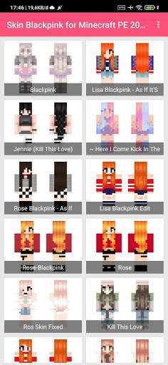 Skin BlackPink for Minecraft PE 2021 screenshot 3