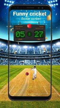 Funny Cricket Game Lock Screen for You screenshot 1