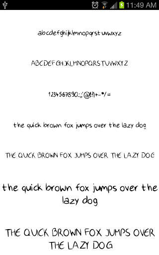 Written Fonts for FlipFont screenshot 6