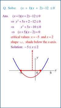 Maths C1 Algebra Inequalities 2 تصوير الشاشة