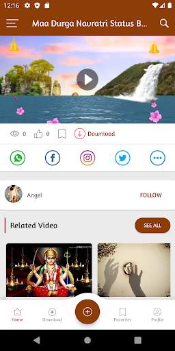 Durga Maa Video Status - Mata Devi Bhajan & Songs screenshot 5