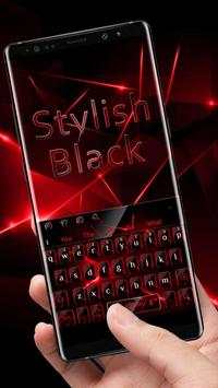Stylish Black Red Keyboard screenshot 2