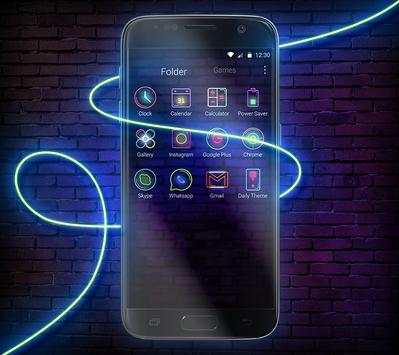 Neon Lights Shining Launcher screenshot 3