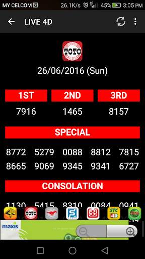 LIVE 4D RESULTS MALAYSIA screenshot 5