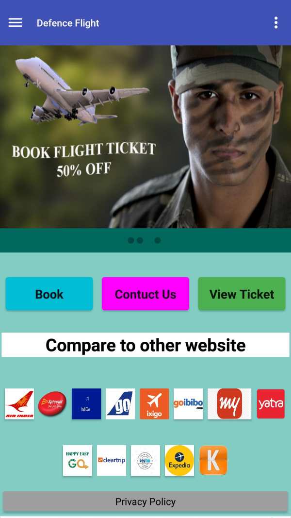 Defense Flight ✈️✈️All type of flight booking fare screenshot 3