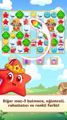Candy Riddles: üst üste üç screenshot 1
