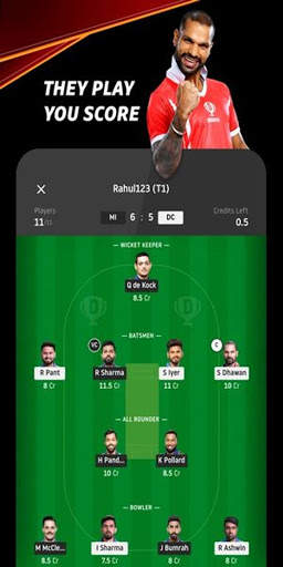 Official Fantasy Dream11 - Dream11 Prediction Tips screenshot 2