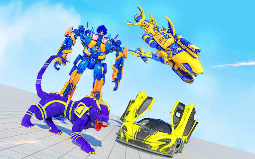 Panther Robot Transform Car screenshot 3