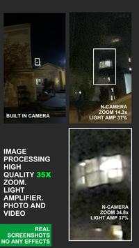 Night Vision (Light amplifire) 35x zoom screenshot 6
