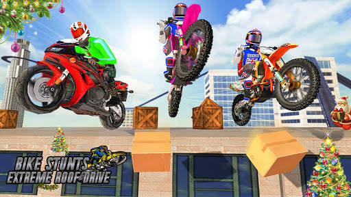 Bike Stunt: Extreme Roof Drive screenshot 14