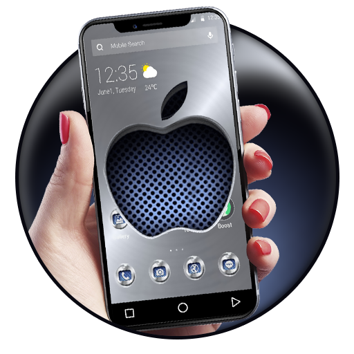 Metallic Apple Theme APUS Launcher icon