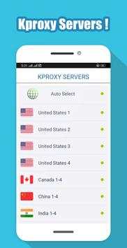 Kproxy VPN screenshot 2