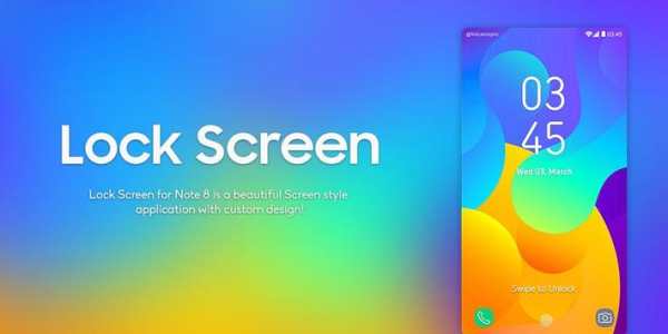 Note 8 Lock Screen screenshot 1