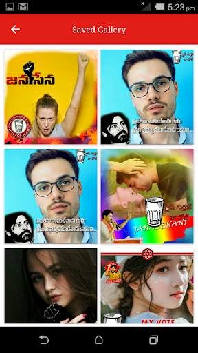 Janasena DP Maker - Photo Frames screenshot 7