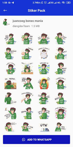 sticker jowo terbaru - Whatsapp Sticker funny screenshot 6