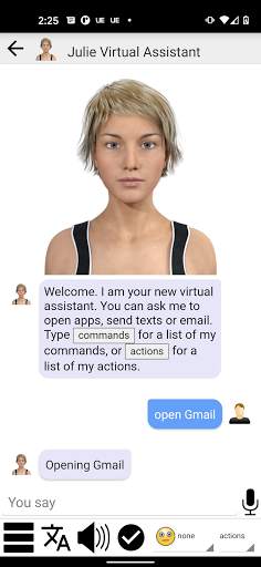 My Virtual Assistant Julie скриншот 2