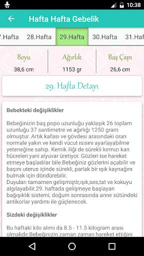 Hafta Hafta Gebelik Takibi screenshot 6