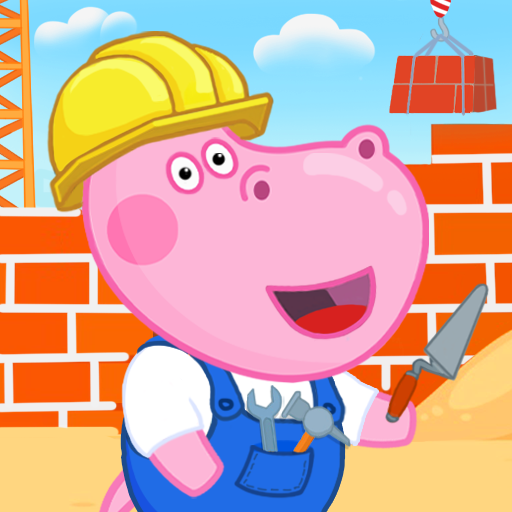 Hippo bouwer. Bouwmachines icon