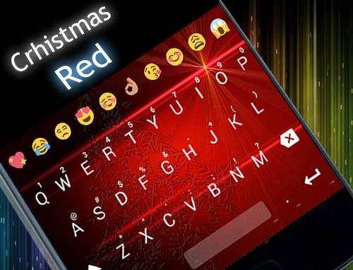 Emoji Keyboard Christmas Red screenshot 6
