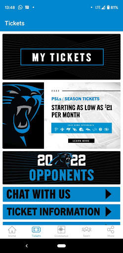 Carolina Panthers Mobile screenshot 5