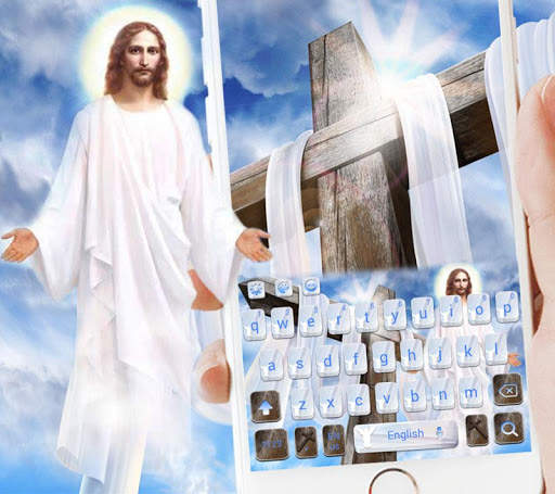 Jesus Christ Keyboard Theme God Bless You screenshot 3