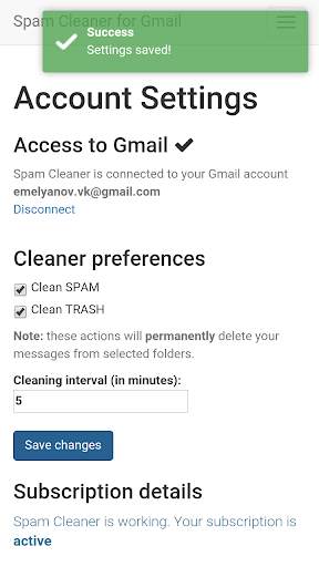 Spam & Trash Auto Delete Gmail screenshot 3