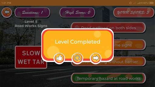 Driving theory test : Road signs and Traffic signs screenshot 4